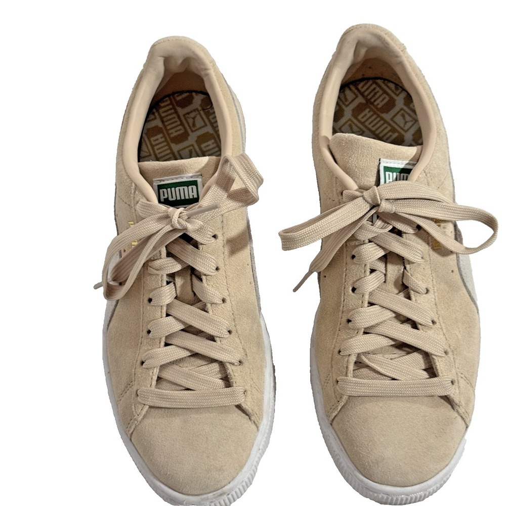 PUMA Suede Classic Lace Up Off White Sneakers Casual Shoes Skateboard 374915 New